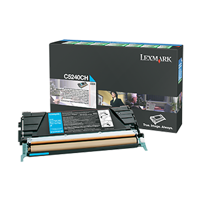 Lexmark C524, C532, C534 High Yield Cyan Toner Cartridge (5,000 Yield)