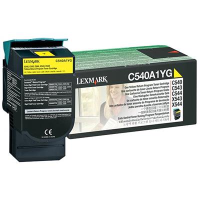 C540, C543, C544, C546, X543, X544, X546 Series Yellow Return Program Toner (1,000 Yield)