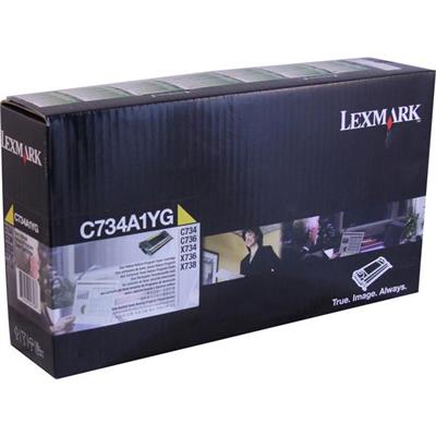 C734, C736, X734, X736, X738 Series Yellow Return Program Toner (6,000 Yield)