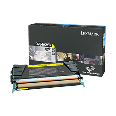 Lexmark C734, C736, X734, X736, X738 Yellow Toner Cartridge (6,000 Yield)