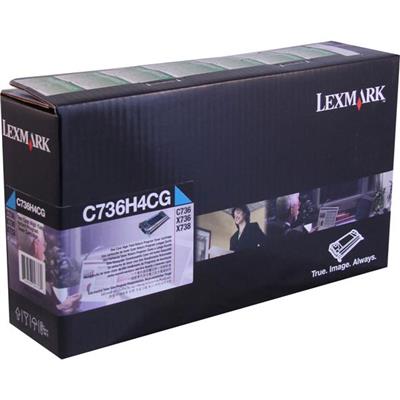 Government C736,X736,X738 High Yield Cyan Return Program Toner (10,000 Yield) (TAA Compliant version