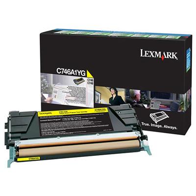 Lexmark C746  C748 Yellow Return Program Toner Cartridge for US Government (7 000 Yield) (TAA Compli