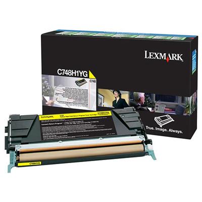 Lexmark C748 High Yield Yellow Return Program Toner Cartridge for US Government (10 000 Yield) (TAA