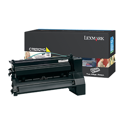 Lexmark C782, X782e Extra High Yield Yellow Toner Cartridge (15,000 Yield)