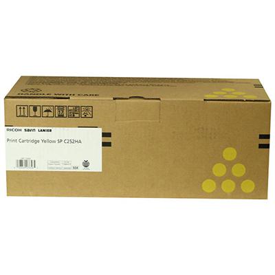 Ricoh SP C252DN, C252SF Yellow Toner Cartridge (6,000 Yield)