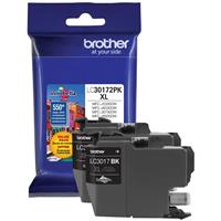 Brother MFC-J5330DW, J6530DW, J6930DW High Yield Black Ink Cartridge Dual Pack (2 Pack of LC3017BK)