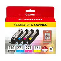 Canon (PGI-270 / CLI-271) PIXMA MG5720, MG5721, MG5722, MG6820, MG6821, MG6822, MG7720 4-Color (BK /