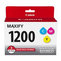 Canon (PGI-1200) MAXIFY MB2020  MB2120  MB2320  MB2720 Cyan / Magenta / Yellow Ink Tank 3-Pack