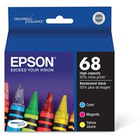 Epson (68) Stylus NX215, NX300, NX400, NX510, C120, CX5000, CX6000, CX7000F, CX8400, CX9400, Workfor
