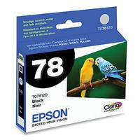 Epson (78) Stylus Photo R260, R280, R380, RX580, RX595, RX680, Artisan 50 Claria Hi-Definition Black