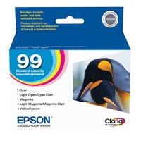 Epson (99) Artisan 700, 710, 725, 730, 800, 810, 835, 837 Claria Hi-Definition Cyan / Magenta / Yell