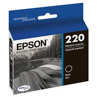 Epson (220) WorkForce WF-2630, 2650, 2660 DURABrite Ultra Black Ink Cartridge (175 Yield)