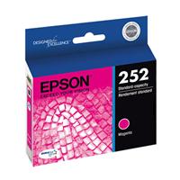 Epson (252) WorkForce WF-3620, 3640, 7110, 7610, 7620 DURABrite Ultra Magenta Ink Cartridge (300 Yie