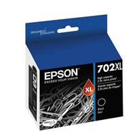 Epson (702) WF-3720 High Capacity DuraBrite Ultra Black Ink Cartridge w /  Sensormatic