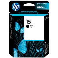 HP 15 Inkjet Print Cartridge, Black (500 Yield)