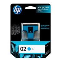 HP 02 Ink Cartridge, Cyan (400 Yield)