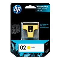 HP 02 Ink Cartridge, Yellow (500 Yield)