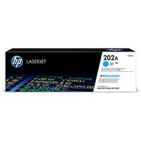HP 202A (CF501A) Color LaserJet Pro M254, MFP M281 Cyan Original LaserJet Toner Cartridge (1,300 Yie