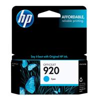 HP 920 Ink Cartridge, Cyan (300 Yield)