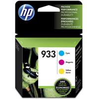 HP 933 (N9H56FN) Cyan / Magenta / Yellow Original Ink Cartridges 3-Pack (3 x 330 Yield)