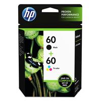 HP 60 (N9H63FN) 2-Pack Black / Tri-Color Original Ink Cartridges (165 Yield Color / 200 Yield Black)