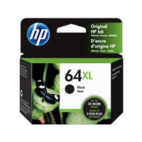 HP 64XL (N9J92AN) Black Original Ink Cartridge (600 Yield) (Retail Only)