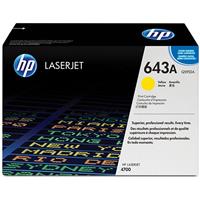 HP 643A Color LJ 4700 Series ColorSphere Smart Print Cartridge, Yellow (10,000 Yield) (80 / Pallet)