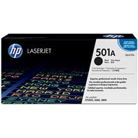 HP 501A Color LJ 3600, 3800, CP3505 ColorSphere Smart Print Cartridge, Black (6,000 Yield) (105 / Pa