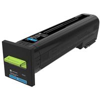 Lexmark CS820, CX820, CX825, CX860 Cyan Return Program Toner Cartridge for US Government (8,000 Yiel