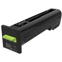 Lexmark CS820, CX820, CX825, CX860 Black Return Program Toner Cartridge for US Government (8,000 Yie