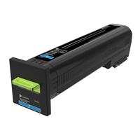 Lexmark CS820, CX820, CX825, CX860 Cyan Return Program Toner Cartridge (8,000 Yield)