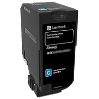 Lexmark CS720 Cyan Toner Cartridge (7,000 Yield)
