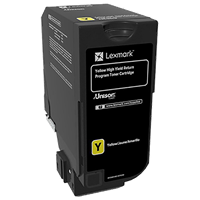 Lexmark CS725 High Yield Yellow Return Program Toner Cartridge (12,000 Yield)