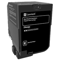 Lexmark CS720, CS725, CX725 Black Return Program Toner Cartridge (7,000 Yield)