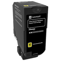 Lexmark CS720, CS725, CX725 Yellow Return Program Toner Cartridge (7,000 Yield)