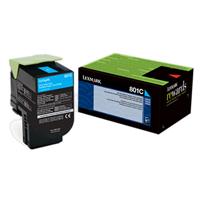 Lexmark CX310, CX410, CX510 Cyan Return Program Toner Cartridge for US Government (1,000 Yield) (TAA