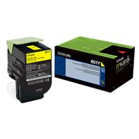Lexmark CX310, CX410, CX510 Yellow Return Program Toner Cartridge for US Government (1,000 Yield) (T