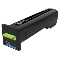 Lexmark CX825 Extra High Yield Cyan Toner Cartridge (22,000 Yield)
