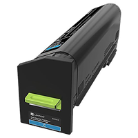 Lexmark CX860 Ultra High Yield Cyan Return Program Toner Cartridge (55,000 Yield)