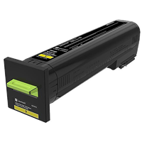 Lexmark CX825, CX860 Extra High Yield Yellow Return Program Toner Cartridge (22,000 Yield)