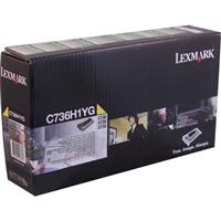 C736, X736, X738 Series High Yield Yellow Return Program Toner (10,000 Yield)