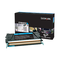 Lexmark X746, X748 Cyan Toner Cartridge (7,000 Yield)
