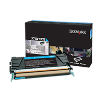 Lexmark X748 High Yield Cyan Toner Cartridge (10,000 Yield)