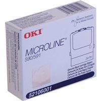 Microline 590, 591 Black Fabric Ribbon (12, Box) (4M Characters)